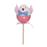1PCS Funny Chick Design Plastic Coloring Painted Easter Eggs With Sticks Kids Gifts Toys For Christmas Easter Home Party Favors